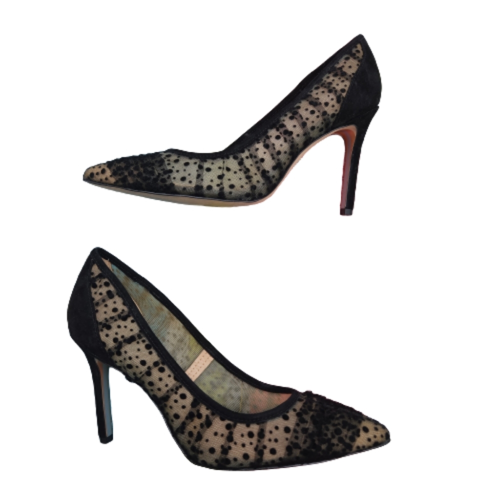 Sam Edelman Black and Cream Heels